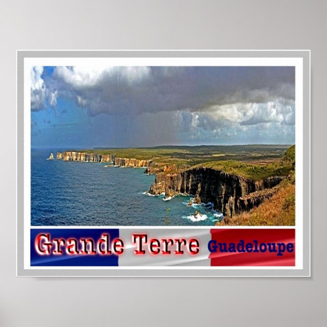 Póster Guadalupe - Grande Terre - (Frente)