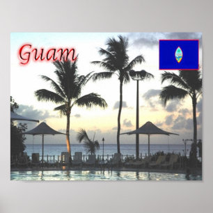 Póster Guam - Atardecer -