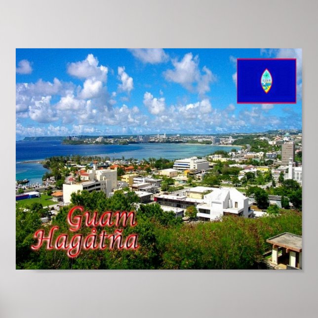 Póster Guam - Hagåtña - (Frente)
