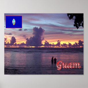 Póster Guam - Sunset -