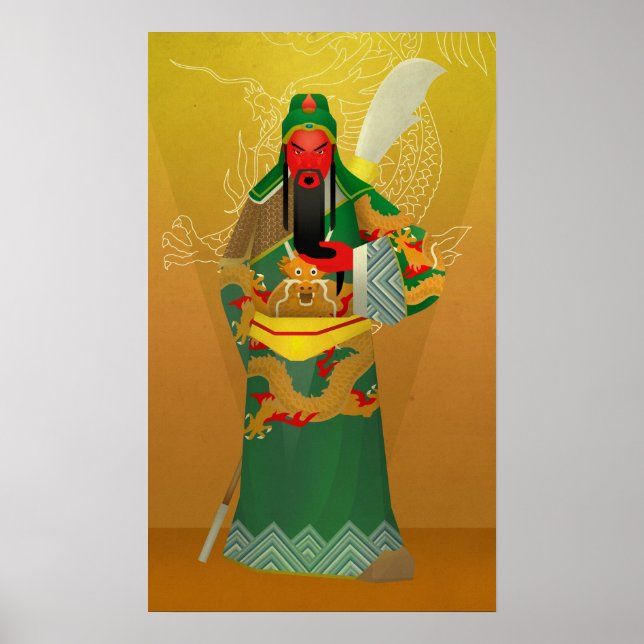 Póster guan yu o guan gong (Frente)