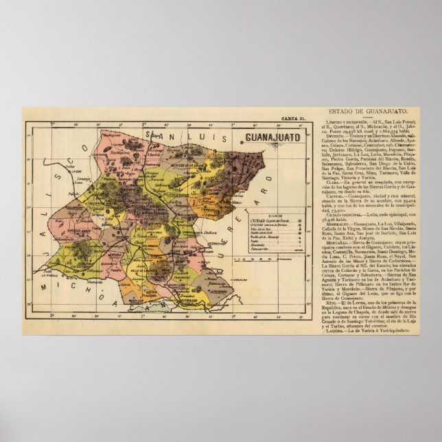 Póster Guanajuato, Mexico (Frente)