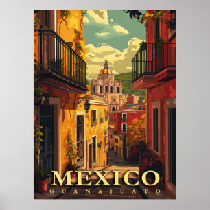 Póster Guanajuato, México Vintage