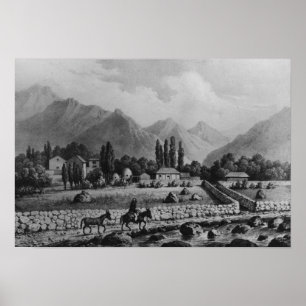 Póster Guanta , from 'Historia de Chile', 1854