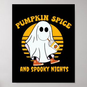 Póster Guantánime Calabaza Spice Latte Caída Vibe Hallowe