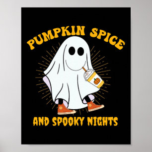 Póster Guantánime Calabaza Spice Latte Caída Vibe Hallowe