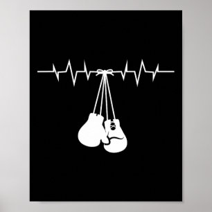 Póster Guantes Blancos De Boxeo Colgados En La Tasa De Ca