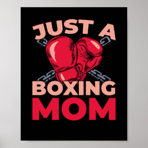 Póster Guantes de boxeador de boxeo - Sparring solo una b