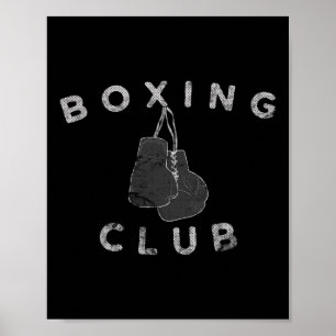 Póster Guantes de boxeo de Club de Boxeo con Algas