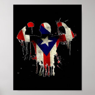 Póster Guantes de boxeo de Puerto Rico Boxeo Ropa Uni