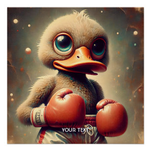 Póster Guantes de boxeo Fantasy Cuck Duck