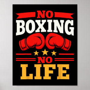 Póster Guantes de boxeo No Boxing No Life Guantes de boxe