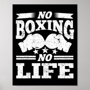 Póster Guantes de boxeo No Boxing No Life Guantes de boxe