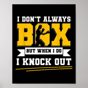 Póster Guantes G de boxeo de sombra Kickboxing Boxer F