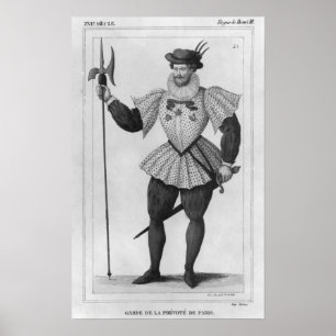 Póster Guard of the provostship of Paris