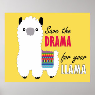 Póster Guarda el drama por tu llama