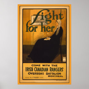 Póster Guardabosques canadienses irlandeses, después de