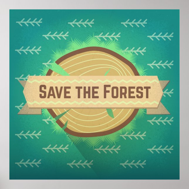 Póster Guardar el bosque (Frente)