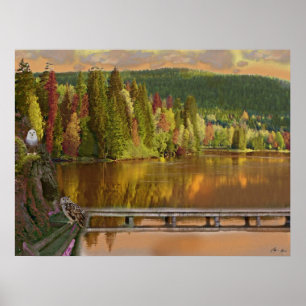 Póster Guardar el lago