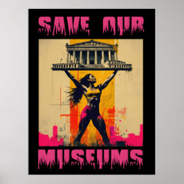 Póster Guardar nuestros museos Gran Poster - Archivo Impr