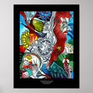 Póster Guardas de la tierra por Gregory Gallo