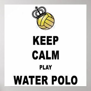 Póster Guarde el poster tranquilo del water polo del
