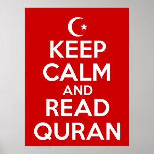 Póster Guarde el Quran leído calma