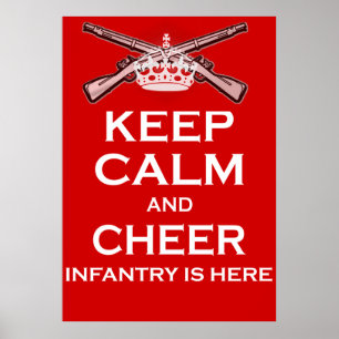 Póster Guarde la calma y anímela…