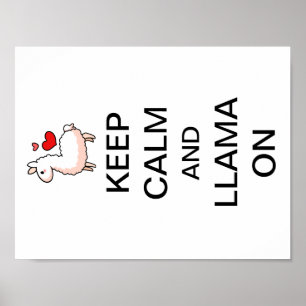 Póster Guarde la calma y la llama encendido