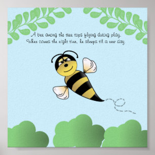 Póster Guardería de abejas o niños