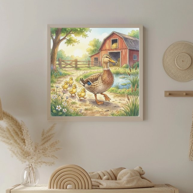 Póster Guardería de Mama Pato y Patitos (Subido por el creador)