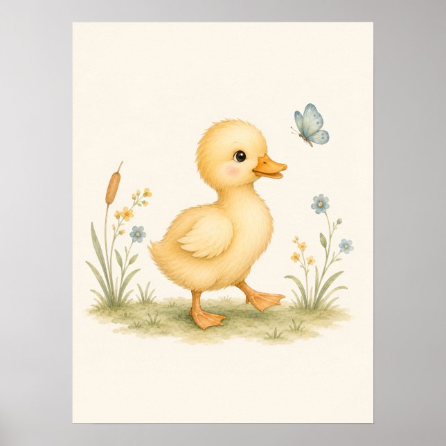 Póster Guardería de patito (Frente)
