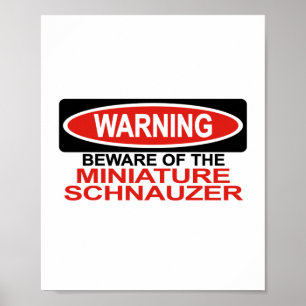 Póster Guárdese de Schnauzer miniatura