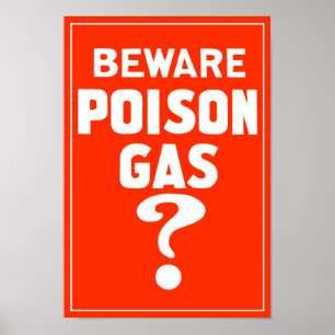 Póster ¿Guárdese del gas tóxico? - WW1