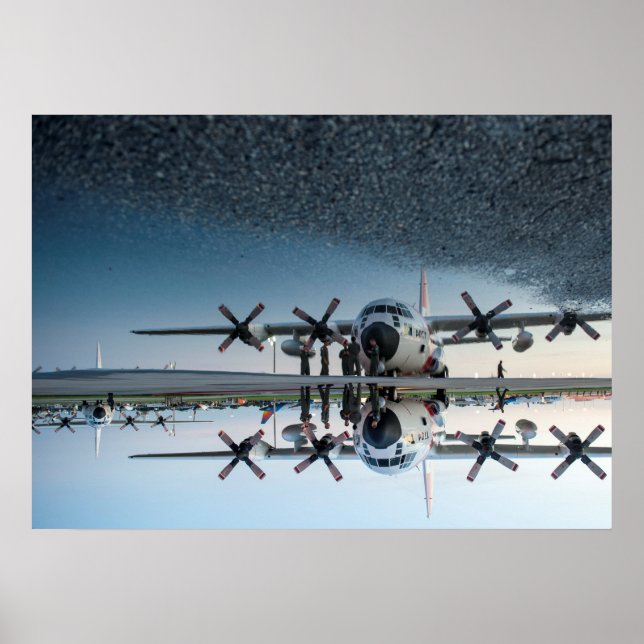 Póster Guardia Costera HC-130 Hércules (Frente)