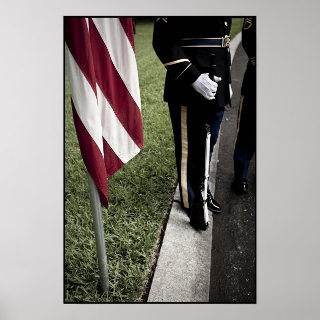 Póster guardia de color del ejército (Frente)