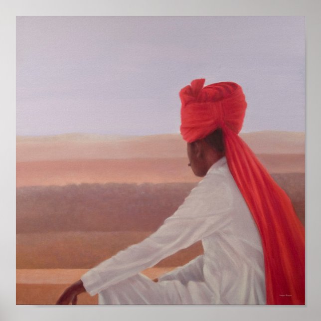 Póster Guardia del Palacio de Jaipur (Frente)