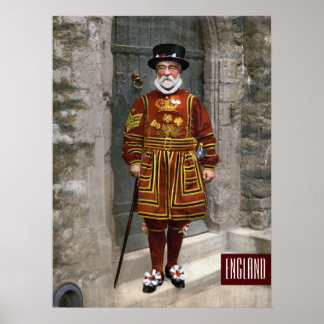 Póster Guardia inglesa vestida de Tudor