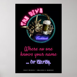 Póster Guardia Nocturno - El Poster del Buceo (Diseño 1)