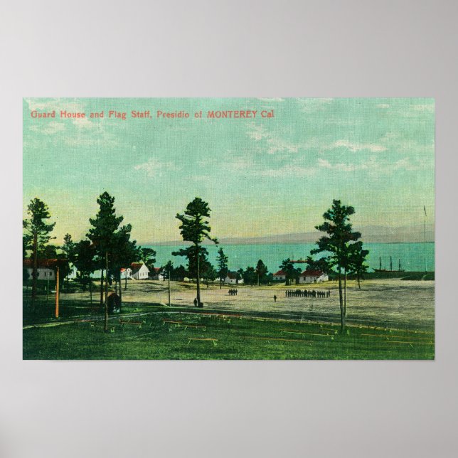 Póster Guardia, vista del personal de la bandera en el Pr (Frente)