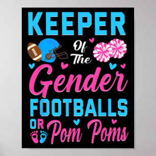 Póster Guardián del fútbol de género o pompones Revelació