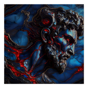 Póster Guardián del Mar Azul - IA en el trabajo