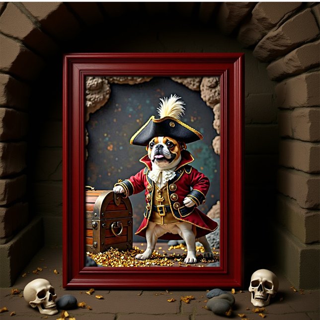 Póster Guardián del tesoro pirata del Bulldog francés (Subido por el creador)