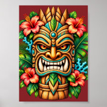 Guardián Tiki Corona de Hibisco