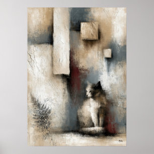 Póster Guardián Wabi-Sabi Silencio Moderno Japonés Abstra