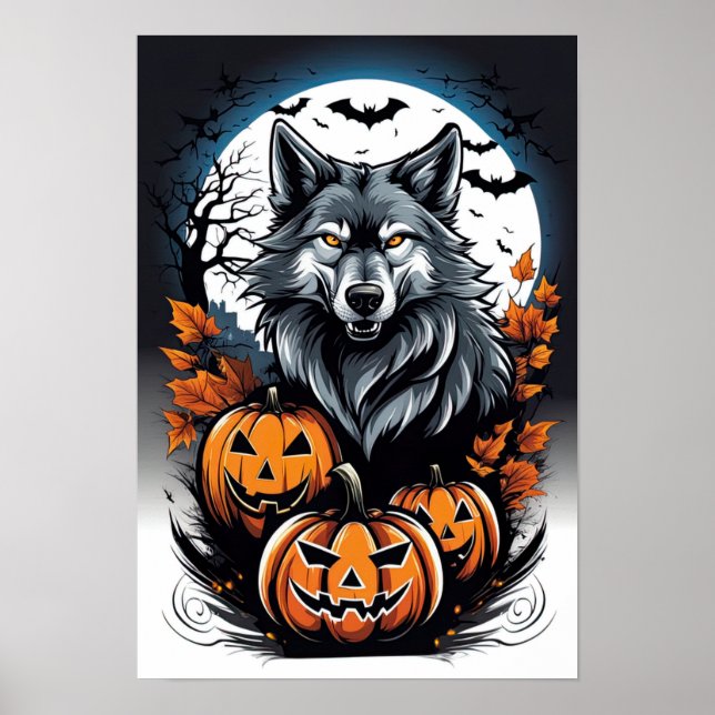 Póster Guardianes de las calabazas de Halloween (Frente)