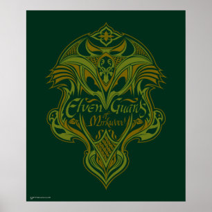 Póster Guardias electos del icono Escudo de Mirkwood