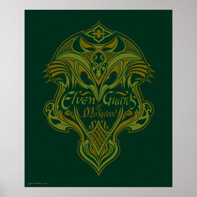 Póster Guardias electos del icono Escudo de Mirkwood (Frente)