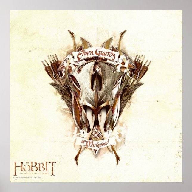 Póster Guardias elfos de armas de mirkwood (Frente)