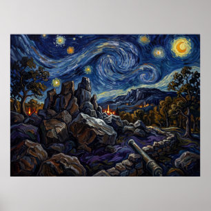 Póster Guarida del Diablo Campo de Batalla de Gettysburg